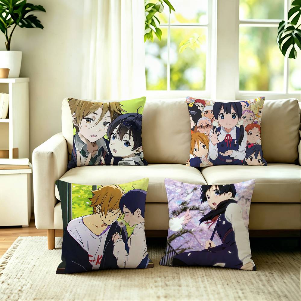 Home Textiles Market - ホットアニメ T-タマコマーケット枕カバー正方形両面ソファクッションカバー寝室ベッドサイド枕