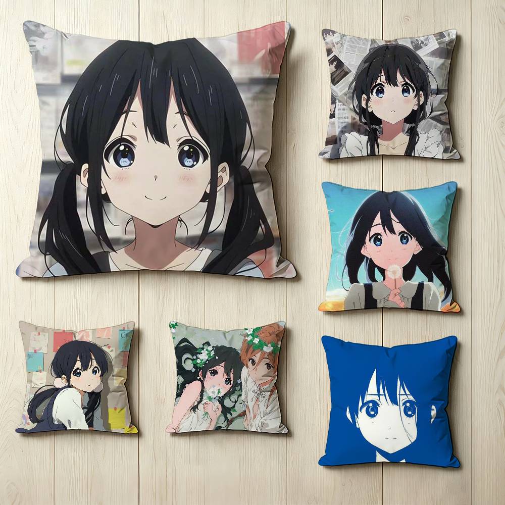 Home Textiles Market - T-Tamako Market アニメ K-北白川タマコ 枕カバー 正方形
