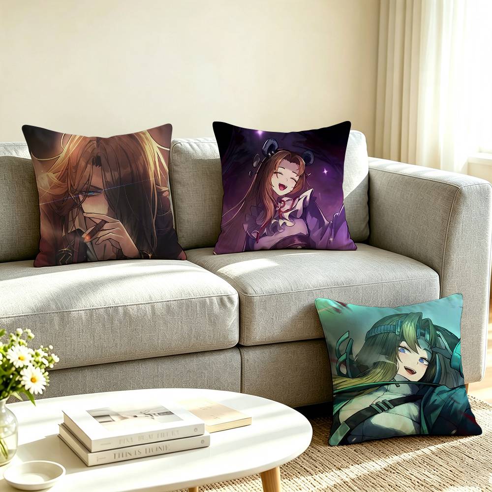 Home Textiles Company - L-Limbus Company R-Rodion スクエア両面プリント枕カバー 寝室用ベッドサイド枕 ソファクッションカバー