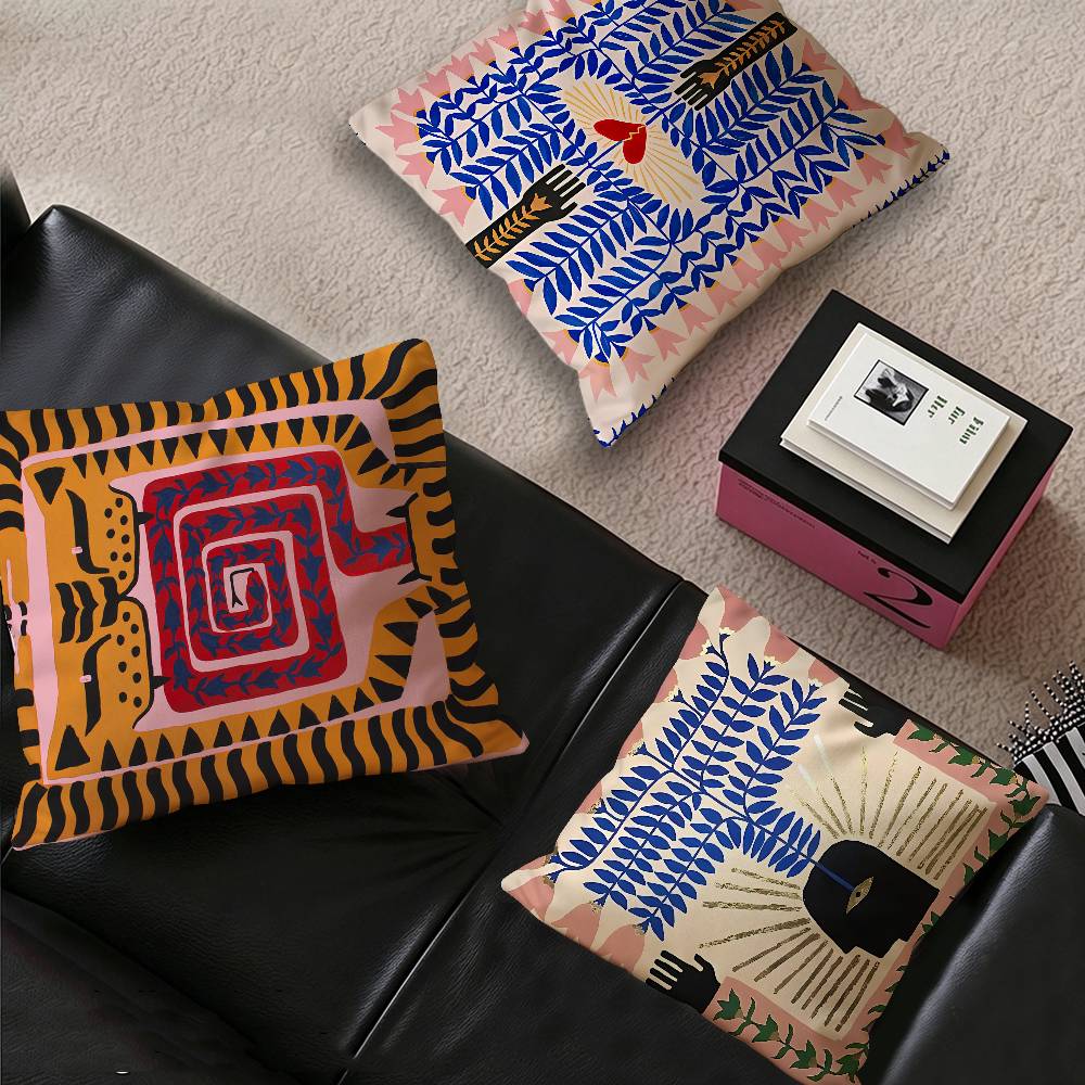 エジプトカラフルな抽象的なタイガークッションカバー枕カバー装 - Home Textiles Egypt のレビューと価格