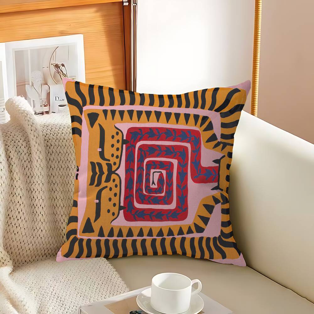 エジプトカラフルな抽象的なタイガークッションカバー枕カバー装 - Home Textiles Egypt のレビューと価格