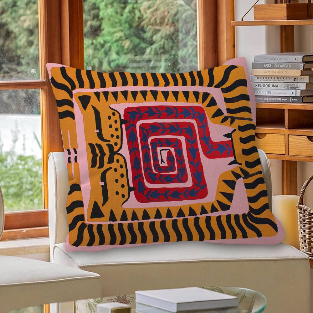 エジプトカラフルな抽象的なタイガークッションカバー枕カバー装 - Home Textiles Egypt のレビューと価格