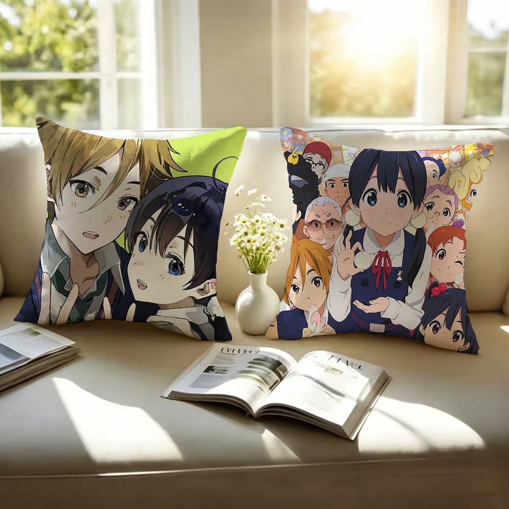 ホットアニメ T-タマコマーケット枕カバー正方形両面ソファク - Home Textiles Market のレビューと価格