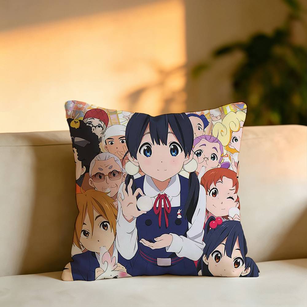 ホットアニメ T-タマコマーケット枕カバー正方形両面ソファク - Home Textiles Market のレビューと価格
