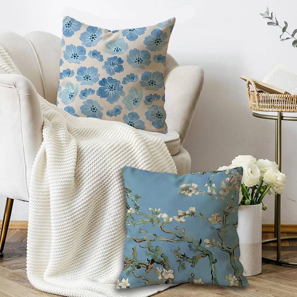 抽象的な花柄のマーケットクッションカバー、ソファや車用の装飾 - Home Textiles Market のレビューと価格