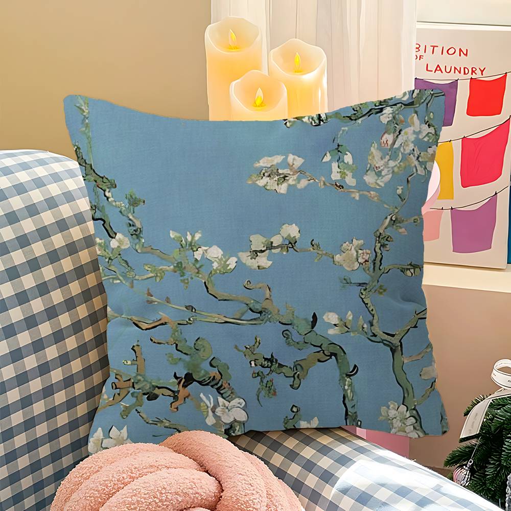 抽象的な花柄のマーケットクッションカバー、ソファや車用の装飾 - Home Textiles Market のレビューと価格