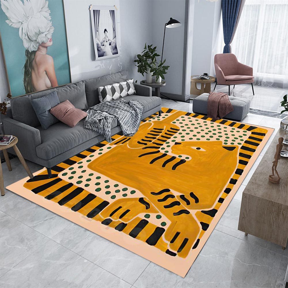 古代エジプト抽象カーペット装飾ラグリビングルーム用カラフルな - Home Textiles Egypt のレビューと価格