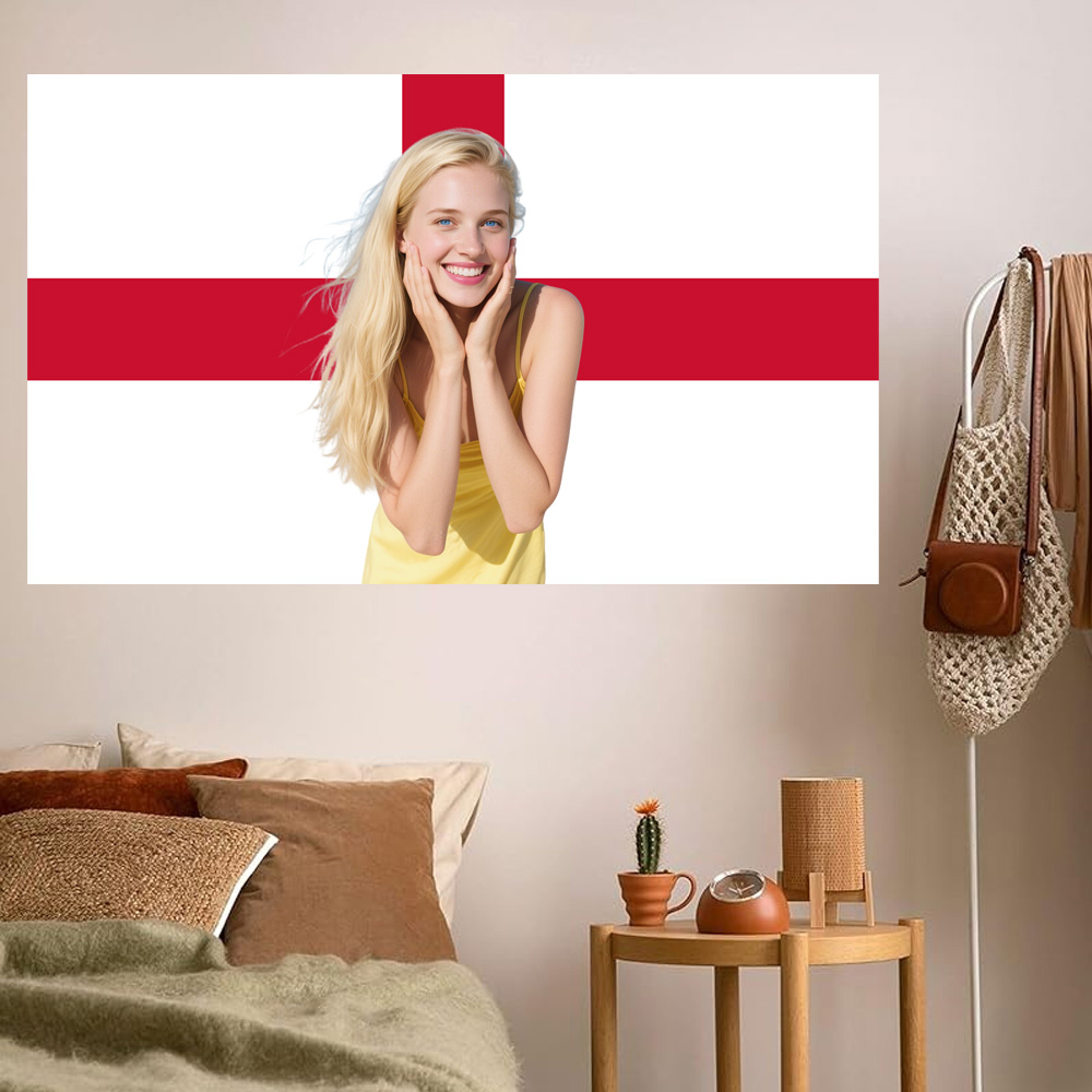 1pc 2D FLAT パーソナライズ イングランド タペス - Home And Textiles のレビューと価格
