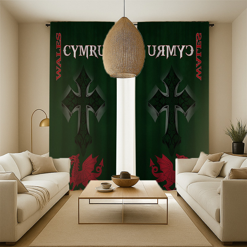 ウェールズドラゴンカーテン サイムルー ケルトクロスプリント - Home Textiles Uk のレビューと価格