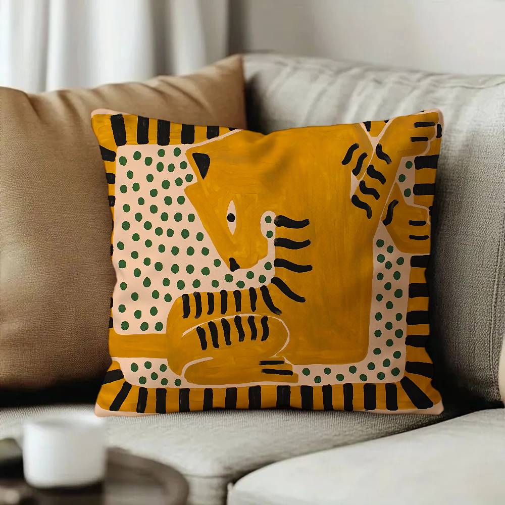 古代エジプトの虎と豹のパーソナライズされた写真とテキストのホ - Home Textiles Egypt のレビューと価格