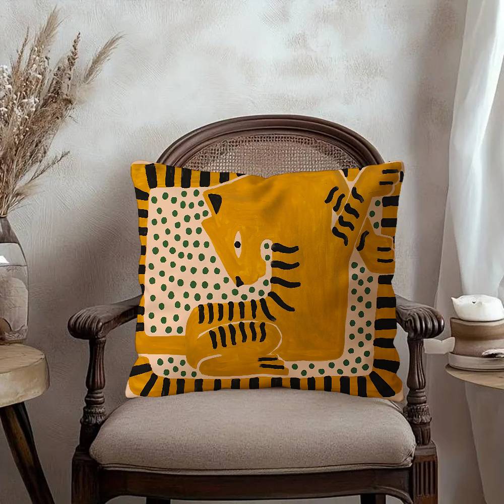古代エジプトの虎と豹のパーソナライズされた写真とテキストのホ - Home Textiles Egypt のレビューと価格