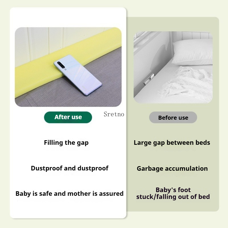 カスタマイズ可能な高密度ベッド隙間埋めL/T型ベッドヘッドと - Memory Foam Topper のレビューと価格