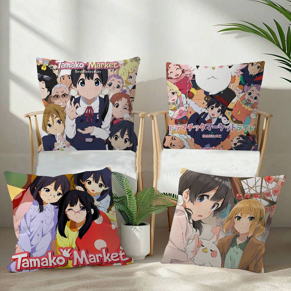 アニメ T-タマコマーケット 45*45 センチメートルクッ - Home Textiles Market のレビューと価格