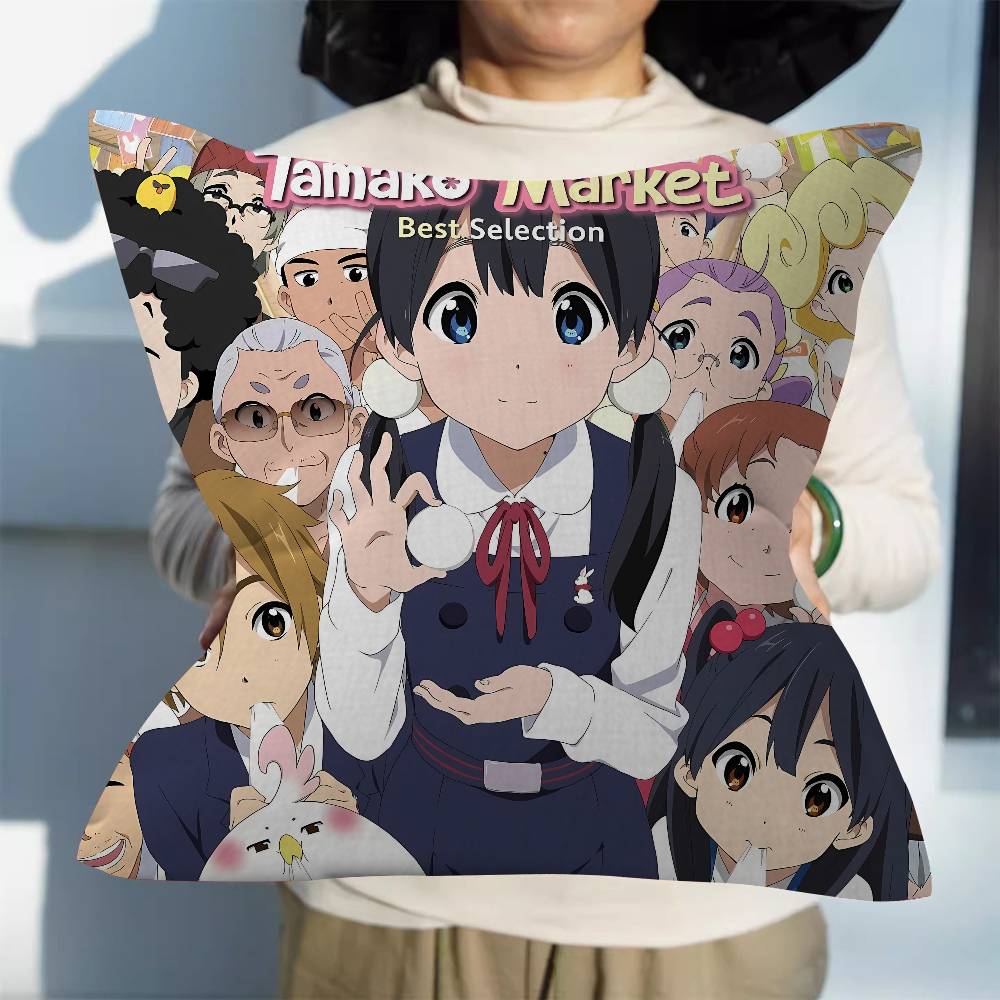 アニメ T-タマコマーケット 45*45 センチメートルクッ - Home Textiles Market のレビューと価格