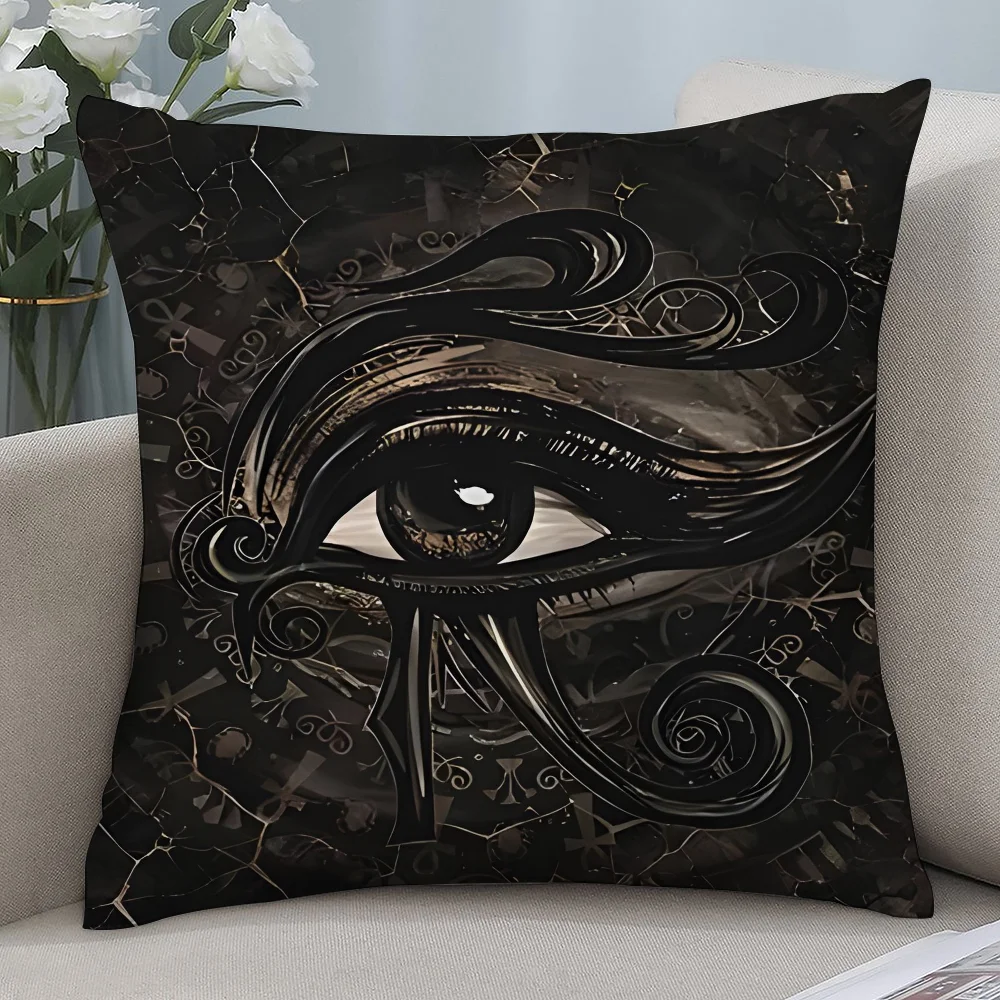 古代エジプト アヌビス枕カバー ショートプラッシュ ソファ装 - Home Textiles Egypt のレビューと価格