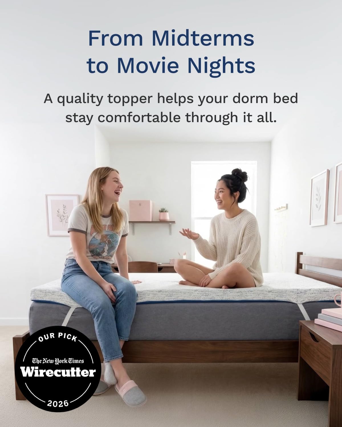 3インチ メモリーフォームマットレストッパー ツインXL - - Memory Foam Topper のレビューと価格