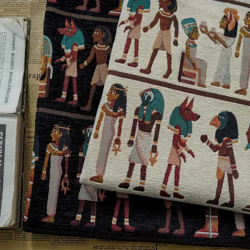 古代エジプトエスニックスタイル糸染めジャカード生地ホームテキ - Home Textiles Egypt のレビューと価格