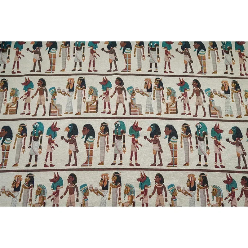 古代エジプトエスニックスタイル糸染めジャカード生地ホームテキ - Home Textiles Egypt のレビューと価格