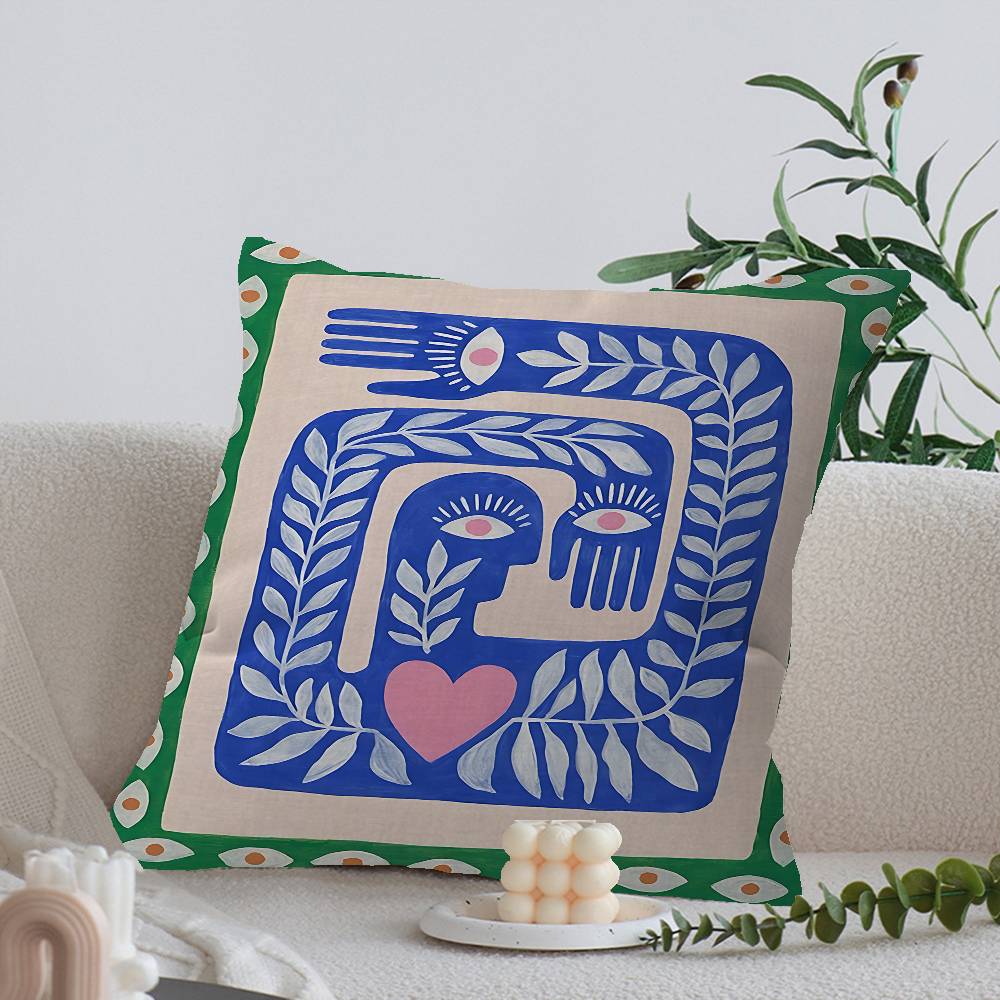 古代エジプトの虎と豹のクッションカバー、車用装飾枕カバー、ソ - Home Textiles Egypt のレビューと価格