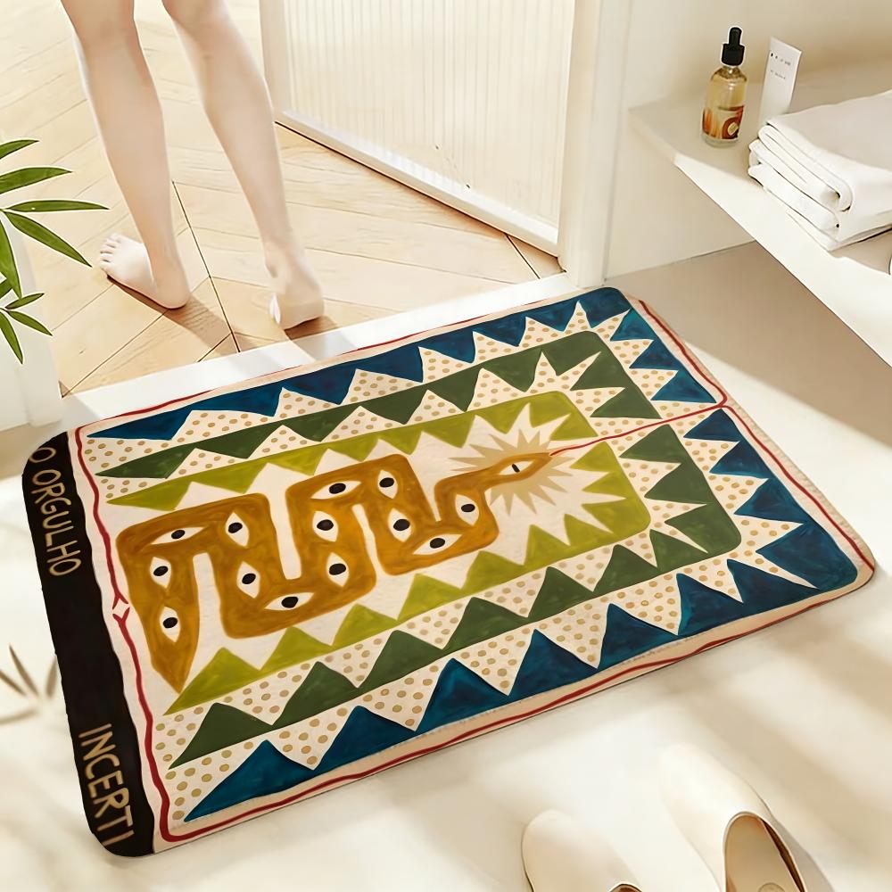 ソフト吸収性ノンスリップラグデザイン古代エジプトタイガーフロ - Home Textiles Egypt のレビューと価格