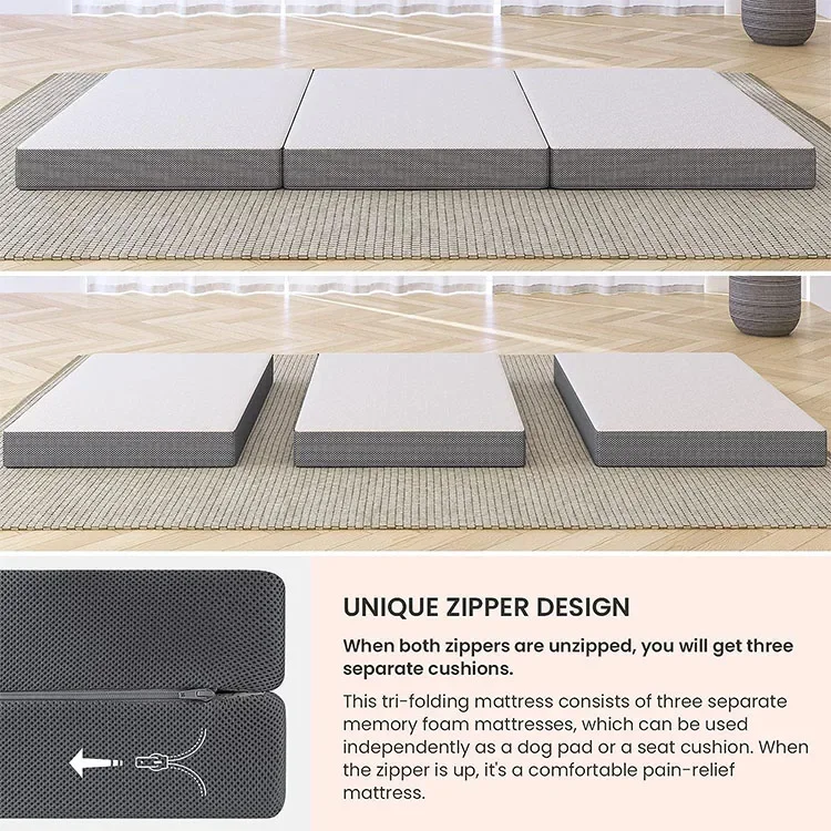 2026年式ポータブル三つ折りメモリーフォームマットレストッ - Memory Foam Topper のレビューと価格